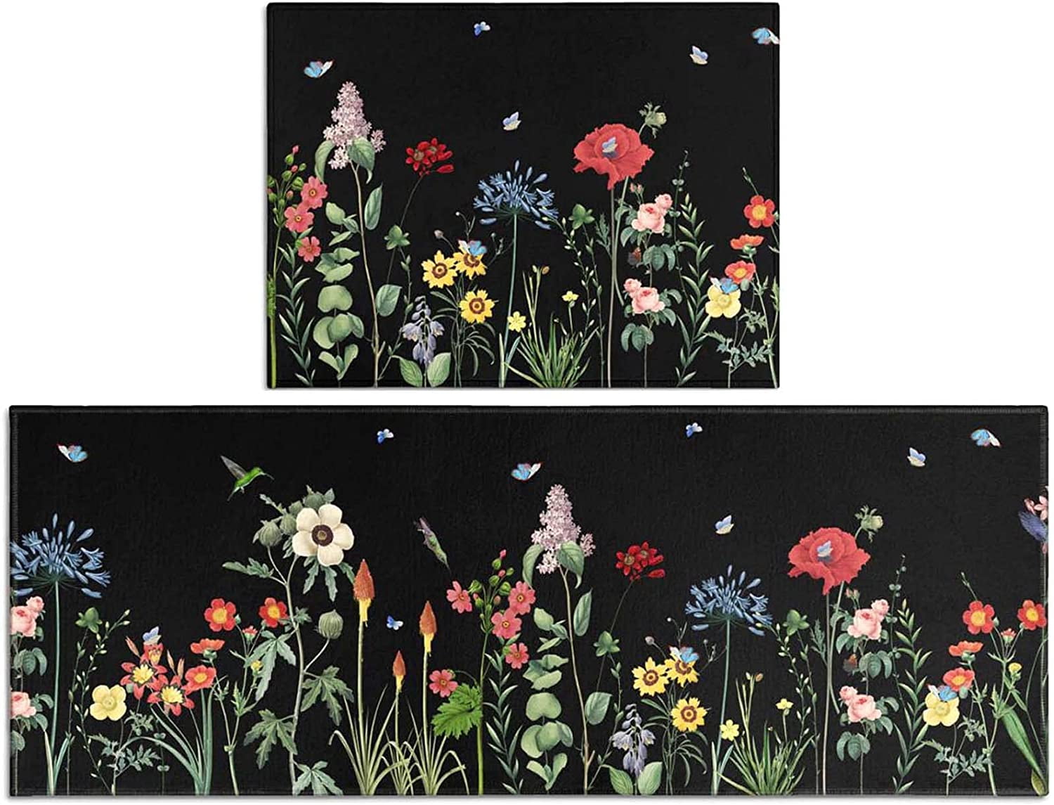 Flower Kitchen Rugs Summer Floral Kitchen Rugs and Mats Summer Kitchen