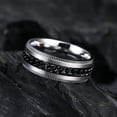 thumbnail image 3 of Anillo giratorio King Will Intertwine de acero inoxidable de 8 mm para hombre, 3 of 7