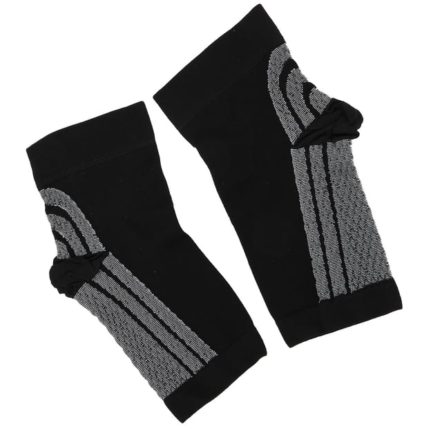 Soporte para talón, 1 par/juego, calcetines de compresión para fascitis plantar para deportes al aire libre, mangas para pies, funcionalidad versátil
