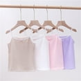 thumbnail image 3 of LYMAYTER 3-8 T Girls Cotton Tank Undershirts for Kids Toddler Lace Soft Spaghetti Strap Bottoming Shirt (Multipack), 3 of 10