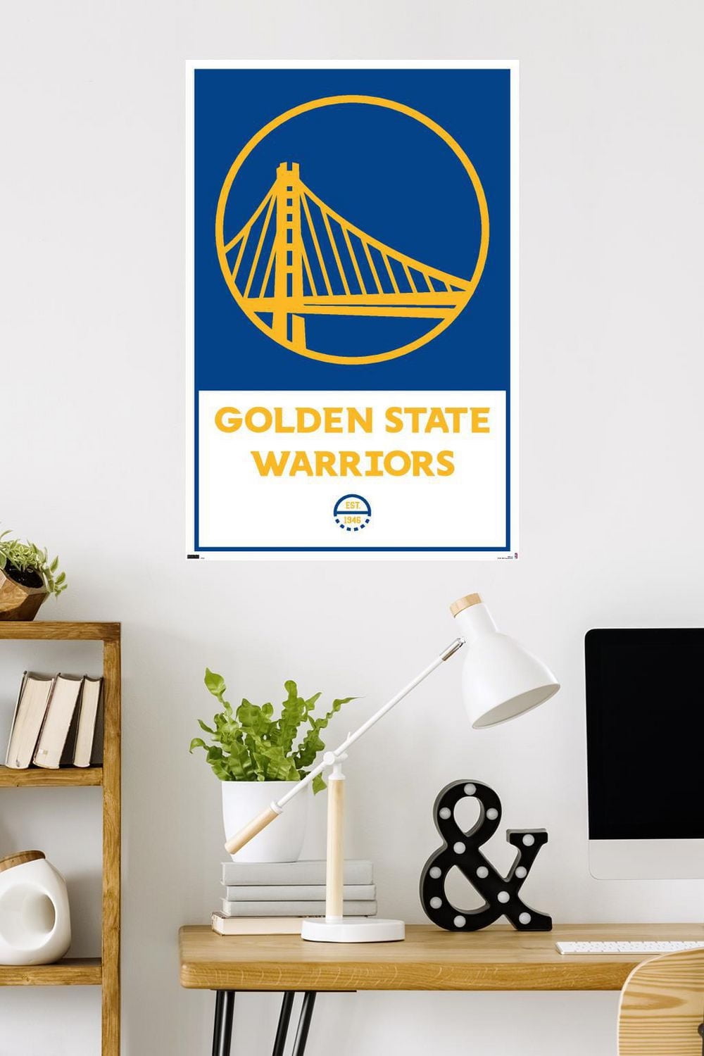 NBA Golden State Warriors - Logo 21 Wall Poster, 22.375" x 34"