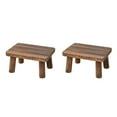 thumbnail image 3 of Raindrops 2pcs Wooden Step Stool Rectangle Wooden Stool Small Wooden Stool Foot Stool for Kitchen, 3 of 8