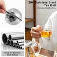 thumbnail image 4 of ABPETE 2Pcs Tea Ball Infuser - Locking Clasp Tea Strainer with Chain, Food Grade 304 Stainless Steel Loose Leaf Tea Steeper for Herbal/Green/Black Tea - Reusable Tea Infuser for Home, Office & Travel, 4 of 9