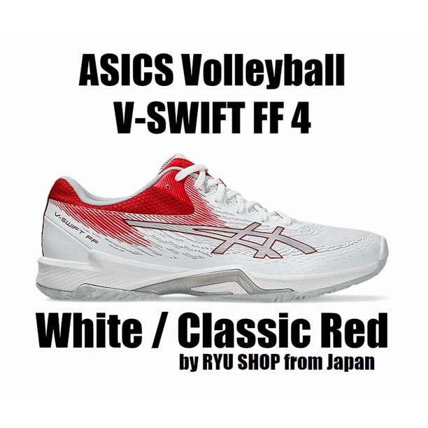 ASICS Volleyball Shoes V-SWIFT FF 4 1053A066.101 White / Classic Red