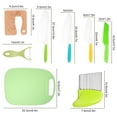 thumbnail image 4 of 8Pcs Kids Kitchen Cutter Toy Set with 3 Plastic Cutter/Potato Crinkle Cutter/Jagged Cutter/ Wooden Fruit Cutter/Fruit Vegetable Peeler/Cutting Board Safe Serrated Edges Cutter, 4 of 10