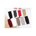 thumbnail image 6 of INSPIRE CHIC Women's Elastic Knit Gloves Female Lacework Wrist Arm Warmer Thumb Hole Half Finger Cute Sleeves for Christmas Cool Windproof Red, 6 of 6