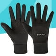thumbnail image 2 of Guantes de exterior con pantalla táctil y dedos completos, cálidos, resistentes al viento y de invierno, para hombre y mujer (negro, talla M), 2 of 5