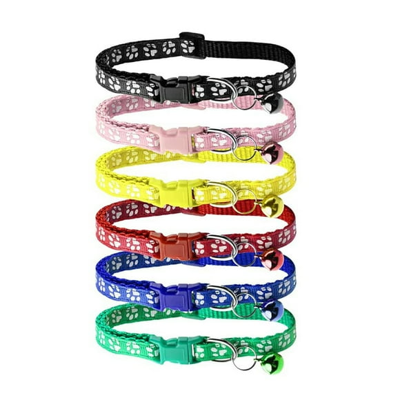Cat Collars Pet Collar Cat Collar With Bell Collar For Cats Or Small Dogs Detachable Cat Collars In 6 Different Colors