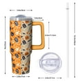 thumbnail image 2 of 30 Oz Halloween Tumbler with Handle and Straw, Witch Skeleton Cat Insulated Cup Tumbler, Halloween Holiday Gifts for Women Adults Teenagers, 2 of 5