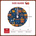 thumbnail image 4 of Bingfone Christmas Tree Skirt Mat Christmas Decoration Interior 48"-Funny Steam Train, 4 of 8