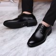 thumbnail image 2 of Zapatos de cuero para hombre de primavera y verano, zapatos casuales formales de tendencia empresarial, zapatos para hombre, 2 of 4