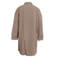 thumbnail image 6 of Seductiva Women Long Sleeve Tops Shirts Women Women's Women Shirt Dress Long Sleeve Up Dress Long Tunic Shirt Tops Casual Collared Blouses Loose Fit Fashion Basic Tees, 6 of 9
