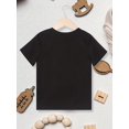 thumbnail image 2 of Girls' Short Sleeve T-Shirt - White Cartoon Wildflowers Print with "Little Wildflower" Script, Soft Breathable Knit Fabric, Casual Crew Neck Summer Top, Machine Washable, Easycare Tee, 2 of 6