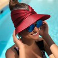 thumbnail image 6 of Womens Sun Visor Hat Wide Brim Summer UPF 50+ UV Protection Beach Sport Cap, 6 of 14