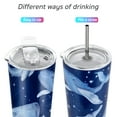 thumbnail image 2 of Stainless Steel Vacuum Insulated Tumbler - THILY 26 oz Triple-Insulated Travel Mug with Splash-Proof Lid, Reusable, for Iced Water and Hot Beverage, Fantasy Whale, 2 of 5