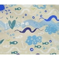 thumbnail image 5 of oneOone Cotton Flex Beige Fabric Ocean Life Fabric For Sewing Printed Craft Fabric By The Yard 40 Inch Wide, 5 of 6