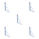 thumbnail image 1 of Riwesomey Soporte triangular estable y resistente en forma de L para estante de almacenamiento Moldura integrada en forma de L Estante de carga Type2 NO2, 1 of 6