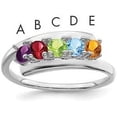 thumbnail image 6 of 14k White Gold Polished 5-Stone Mothers Ring Mounting no stones included - 3.8gm, 6 of 8
