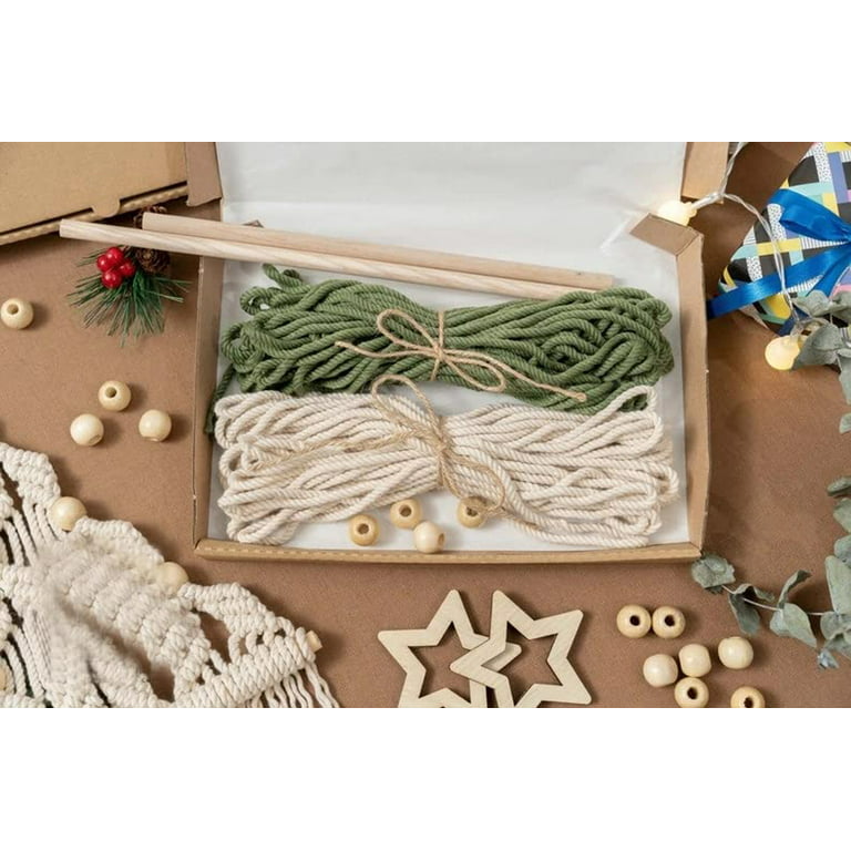 Macrame Wall Hanging DIY Kit Beginner, Macrame Kit Gift Boho Incl. Video  bella Macrame Starter Set Creative Christmas Gift 