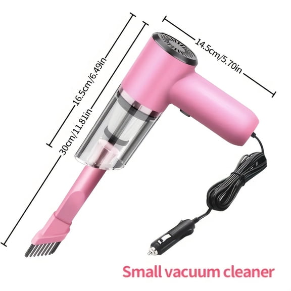 Powerful Suction Handheld Car Vacuum Cleaner, Foldable Dust Buster with Washable Filter, Ideal for Car Interior Cleaning, Pet Owners and Busy Professionals