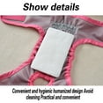 thumbnail image 5 of Comfortable Dog Underwear Dog Diapers Pants Male Female to Put On/Off Breathable Physiological Pants Reusable Sanitary Panties for Small to Large Dogs Pet (1pcs, Pink, M), 5 of 10