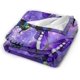 thumbnail image 3 of Manta de mariposa de felpa morada, suave y acogedora, para niños, niñas, niños y adultos, para sofá, cama, silla, oficina, dormitorio, 3 of 8