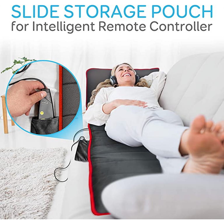 SereneLife Full Body Vibrating Massage Mattress Cushion W/ 10 Vibrating  Motors