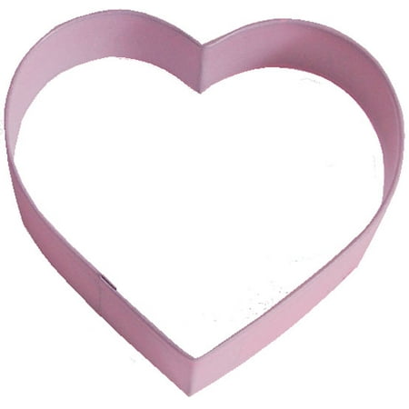 Heart Cookie Cutter - Heart Pink 4 in Cookie Cutter Pr1154P - R&M Cookie Cutters - Tin Plate Steel