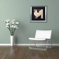thumbnail image 3 of Trademark Fine Art "White Rooster Caf? II" Canvas Art by Color Bakery Black Matte, Silver Frame, 3 of 4