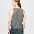 thumbnail image 2 of Aeropostale Womens Solid Muscle Tank Top, Grey, Juniors, Large, 2 of 2