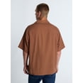thumbnail image 3 of Kacey Lee Men's Button Up Woven Shirt with Short Sleeves, Sizes S-2XL, 3 of 5