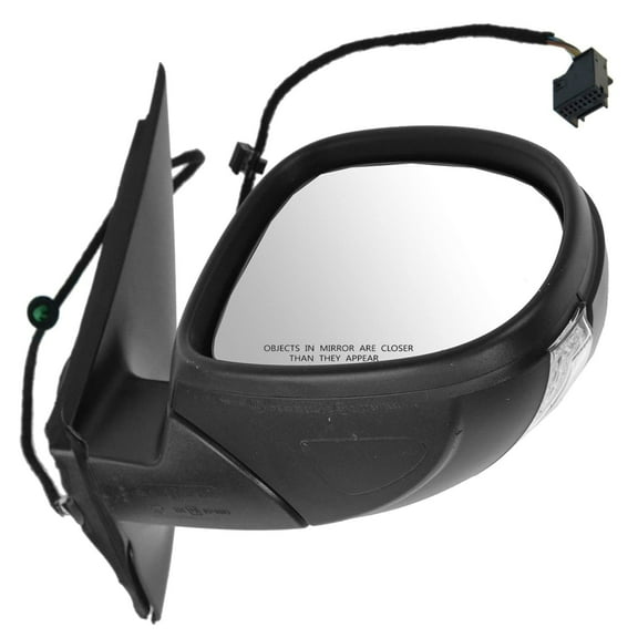 TRQ Mirror Power Signal Heated Primed RH Passenger Side for Volkswagen Tiguan MRA06587