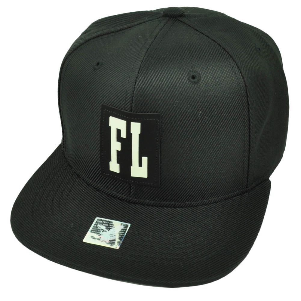 FL Florida The Sunshine State USA Black Flat Bill Snapback Hat Cap ...