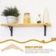 thumbnail image 3 of Soporte de pared triangular de madera, soporte de estante triangular, soportes decorativos para estantes de pared, soporte de estante de madera, soporte de estante flotante, 3 of 8