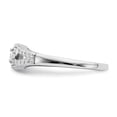 thumbnail image 3 of Auriga 10k White Gold Lab Grown Diamond Complete Halo Engagement Ring for Women Size- 7, 3 of 5