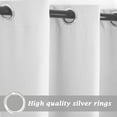 thumbnail image 5 of Shanna Blackout Curtains Room Darkening Thermal Insulated Curtain Grommet Drapes for Living Room Bedroom, White,52 x 84 inch, 1 Panel, 5 of 11