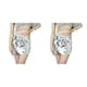 thumbnail image 4 of Guardurnaity Minifalda de mujer, elegante, Sexy, corta, decorativa, con lentejuelas, repuesto para mujer, traje de baile, vestido, ropa plateada Plata 2Conjunto, 4 of 6