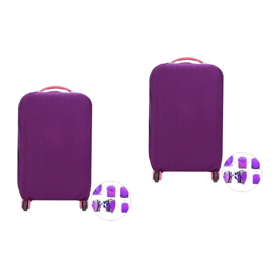 2 Pack Elastic Travel Luggage Covers for Suitcase Trolley Case, Protective Stretch Bag for 18-20 Inch Suitcases,