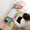 thumbnail image 3 of Long Mouse Pads for Desk,Colorful Cartoon Dinosaurs Geometric Desk Mats on Top Of Desks, Desk Mouse Pad Extra Large with 3mm Non-Slip Base and Stitched Edge for Gaming,Work,Home 31.5"x11.8", 3 of 5