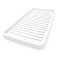 thumbnail image 1 of Bandeja organizadora de fregadero de cocina de silicona Happitasa blanca, 1 of 8