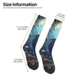thumbnail image 2 of Rateoe Underwater Dolphin Pattern Women’s Knee High Crew Socks,Trouser Socks Comfortable, Breathable, Moisture-Wicking and Soft, 2 of 6