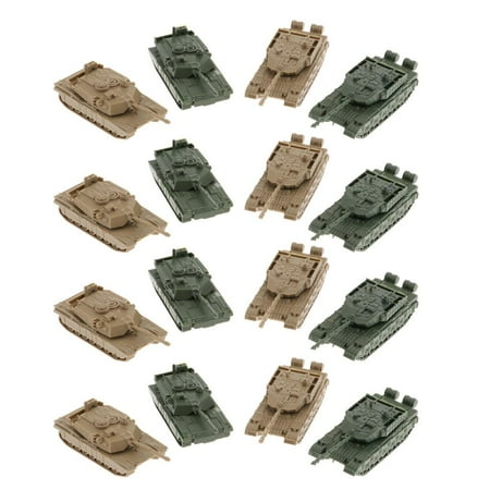 1/144 battle tank models prebuilt ww2 vehicle toys set for 2 x 16Pcs