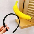 thumbnail image 7 of vlrwzc Simulated Food Design Hair Hoop 2pcs Funny Kawaii Fruit Headwear Novelty Banana Hair Bands Halloween Headband for Washing Face, 7 of 7