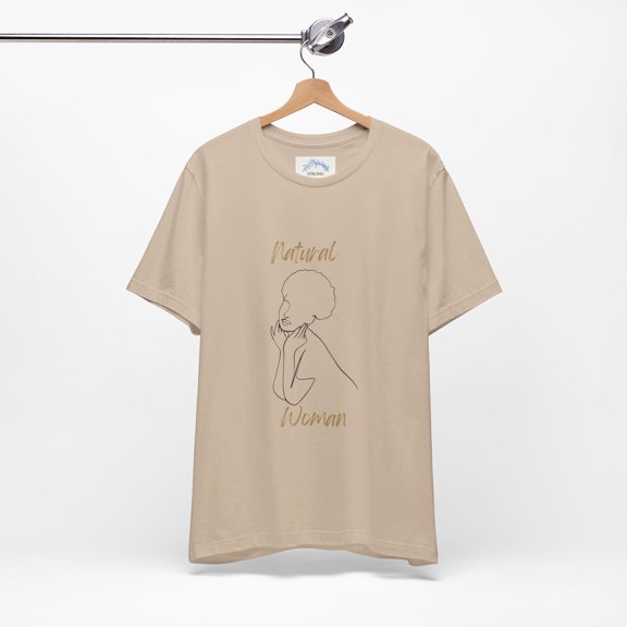 Natural Woman Cute Afro (BL) T-Shirt EXPRESS DELIVERY AVAILABLE