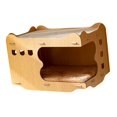 thumbnail image 4 of Cat Scratcher Hideout, Stackable Cat Scratch House Wear Resistant Multifunctional Double Layers Breathable  for Home for Pet Cathead Opening,Wide Mouth Opening, 4 of 8