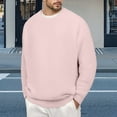 thumbnail image 2 of Wdgfv Men's Knit Sweater Coat Winter Warm Soft Long Sleeve Round Neck Casual Pullover Oversized Cozy Outwear, 2 of 5
