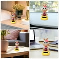 thumbnail image 5 of Solar Dancing Bunny Bobblehead Car Toy Cute Interactive Figurine for Easter Home Decoration Solar Powered Swing Doll, 5 of 9