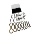 thumbnail image 1 of tamizeot 19x Saxophone Repair Tool Set Repairing Leveling Tools Hand Sax Kit Tool Pad, 1 of 6