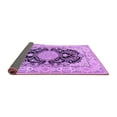 thumbnail image 2 of Ahgly Company Indoor Square Medallion Purple Traditional Area Rugs, 5' Square, 2 of 4
