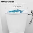 thumbnail image 5 of Renewold Watercolor Sea Turtle Print Toilet Tank Lid Cover for Bathroom Decor, Dust-proof Toilet Tank Lid Cover with Elastic Edge Fits Most Standard Toilets Tanks, Blue, 5 of 6